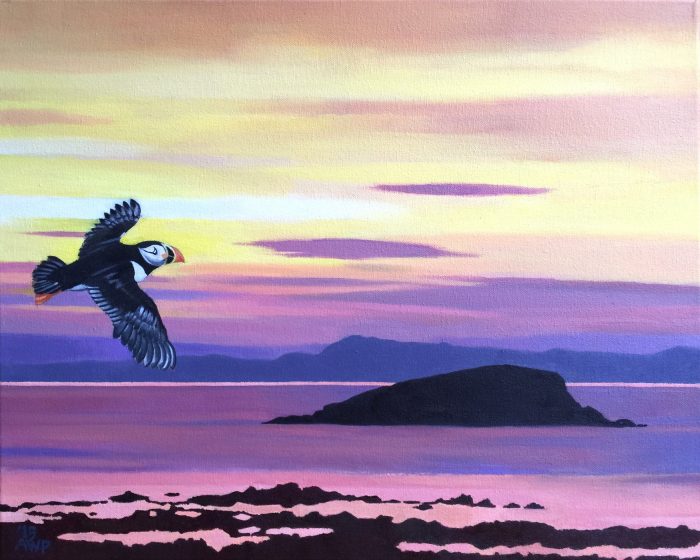 Sundown Over The Firth Of Forth  –  40cm x 48cm © Alan Power